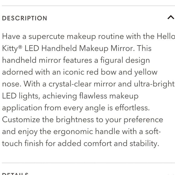 Impressions X Hello Kitty LED Handheld Makeup Mirror - Picture 8 of 10